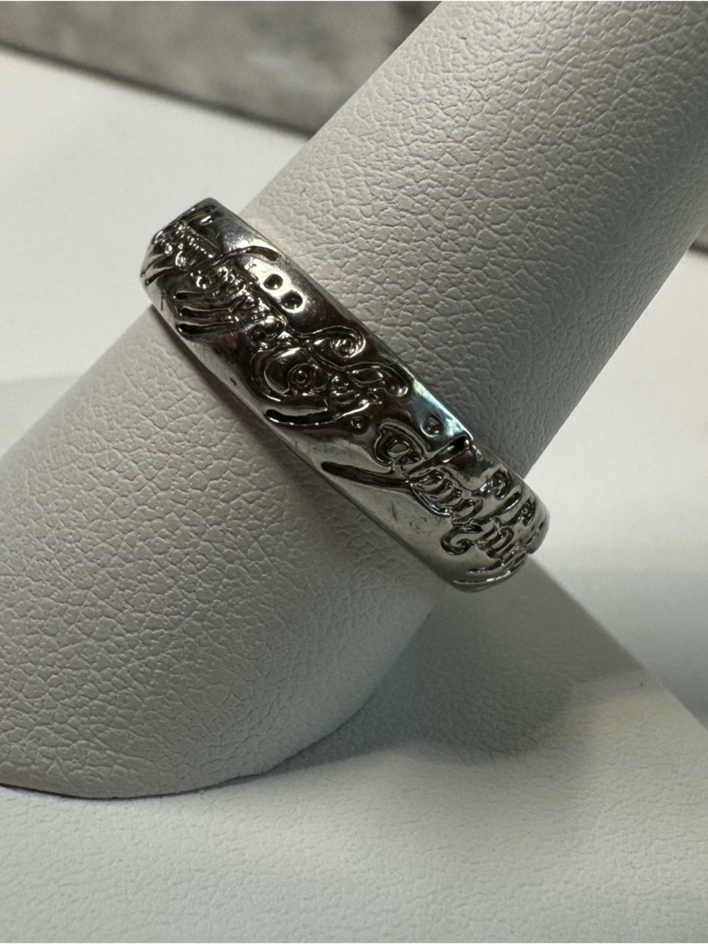 Lord of the Rings Elvish Ring 925 Sterling Silver Size 10 LOTR Collector - Picture 4 of 7